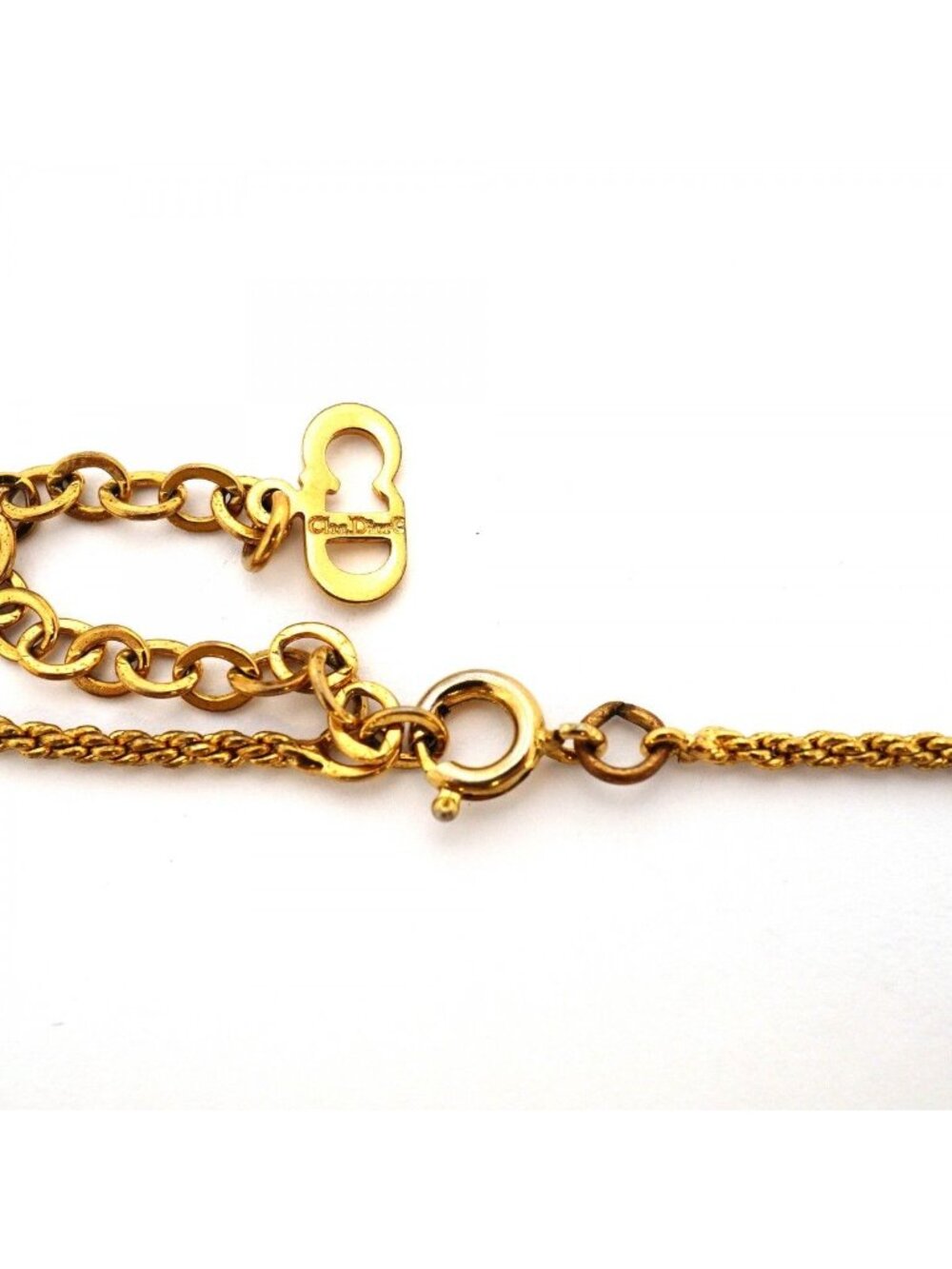 ★SOLD★ Dior Necklace CD Logo Gold Plated - Picture 4 of 5